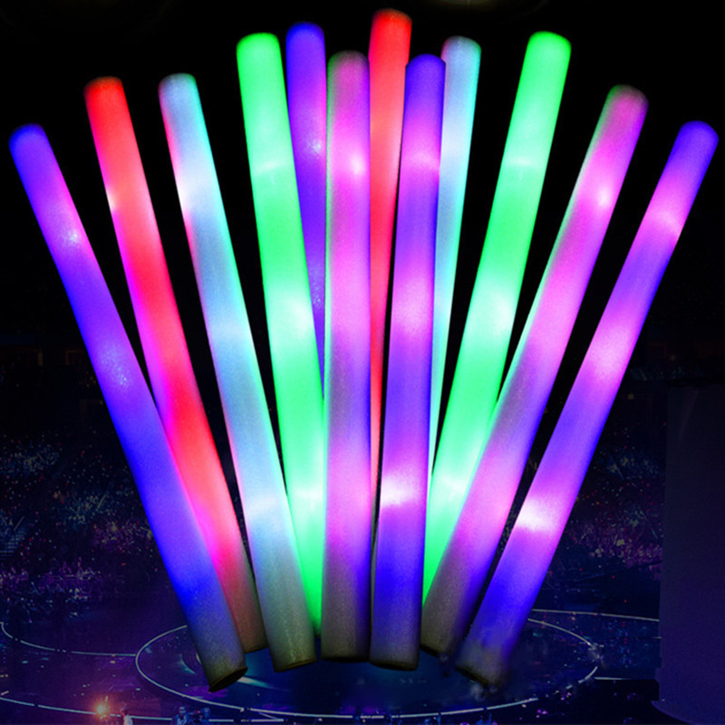 30Pcs Party Decoration LED Col - огляд і ціна Flashing Led Foam Sticks Party