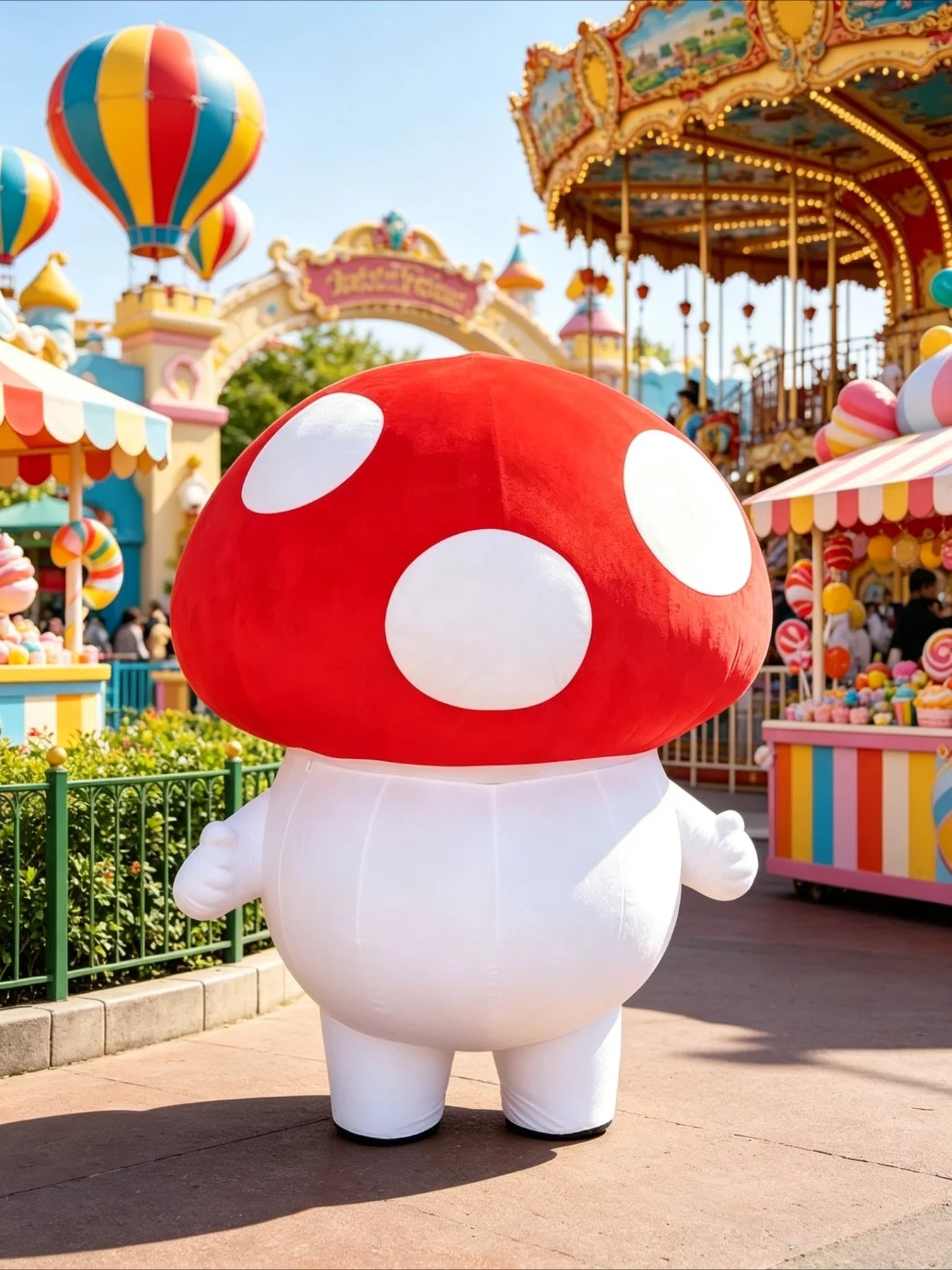 Cute Mushroom Inflatable Masco - огляд і ціна Costumes